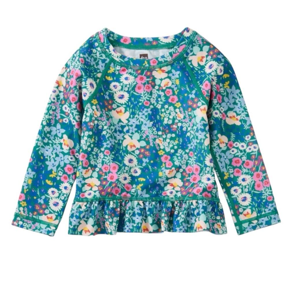 Tea Collection Baby Girl Size 12-18 Month Rashguard
